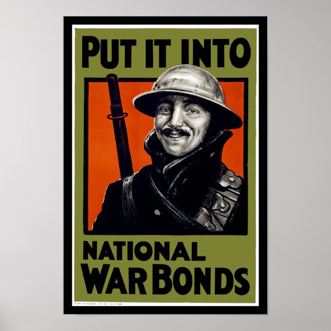 Setzen Sie es in Staatsanleihen aus dem nationalen Poster (Vorne)