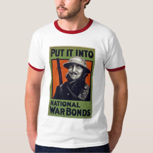 Setzen Sie es in Staatsanleihen aus dem nationalen T-Shirt