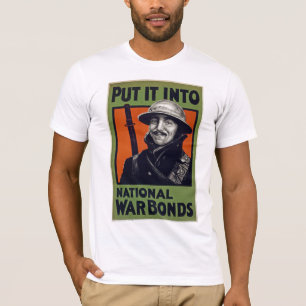 Setzen Sie es in Staatsanleihen aus dem nationalen T-Shirt