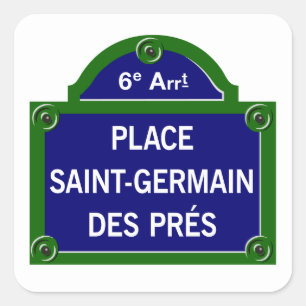 Setzen Sie Heilig-Germain DES Pres, Quadratischer Aufkleber