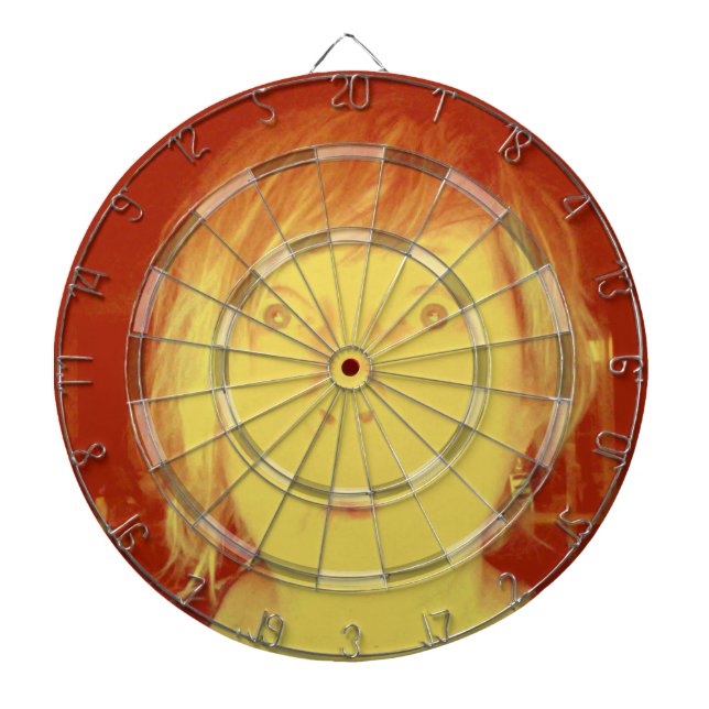 Setzen Sie ihr Gesicht auf Sie Dartboard Schablone Dartscheibe (vorne)