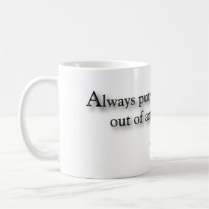 "Setzen Sie immer Ihre Getränke aus der Weise des Kaffeetasse