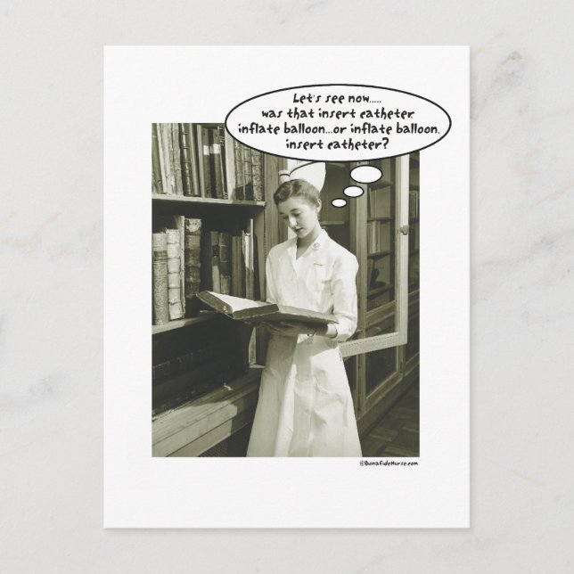 Setzen Sie Katheter Inflate Ballon oder..... Postkarte (Vorderseite)