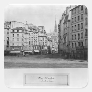 Setzen Sie Maubert vom Marken-DES Carmes, Paris Quadratischer Aufkleber