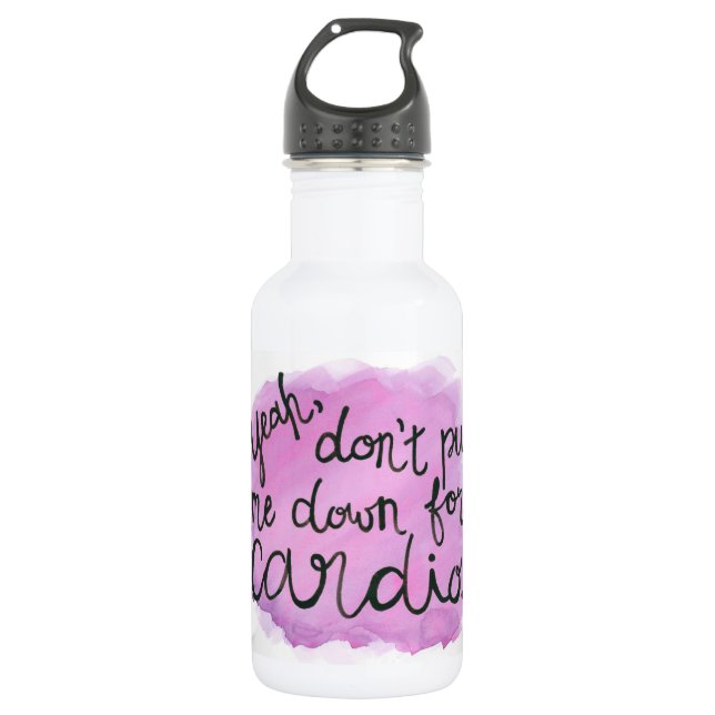 Setzen Sie mich nicht unten für Herz Trinkflasche (Vorderseite)