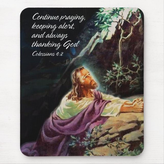 Setzen Sie Praying1 Mousepad fort (Vorne)