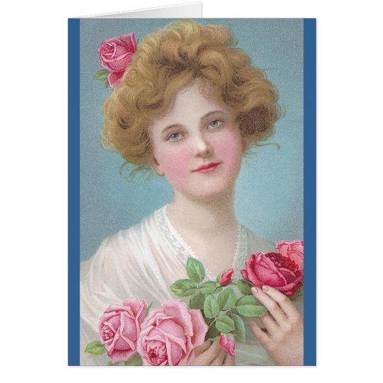 Setzen Sie Rosen in Ihre Backen ein Karte