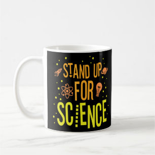 Setzen Sie sich für Wissenschaft ein Kaffeetasse