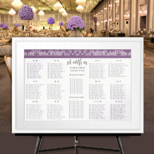 Setzen Sie sich mit unserer Plum Seating Chart Alp Poster
