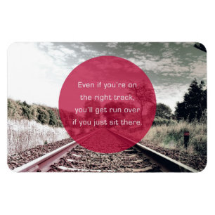 Setzen Sie sich nicht   Motivierend Angebot Magnet