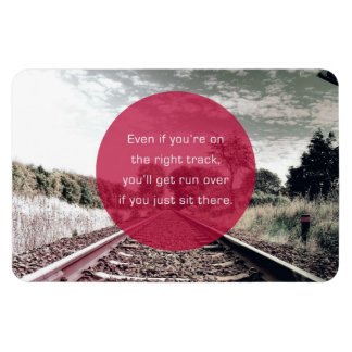 Setzen Sie sich nicht | Motivierend Angebot Magnet