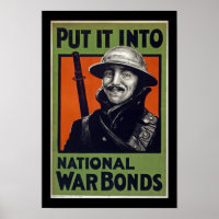 Setzen Sie sie in nationale Kriegsanleihen (Grenze