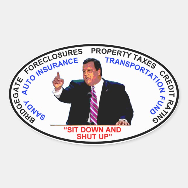 Setzen und schließen ovaler aufkleber (Vorderseite)