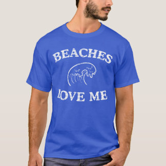 Setzt Liebe ich lustig auf den Strand T-Shirt