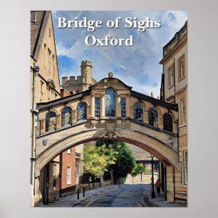 Seufzerbrücke in Oxford Akrylgemälde Poster