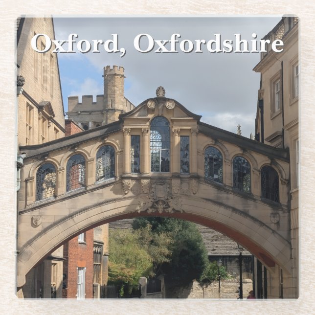 Seufzerbrücke in Oxford Glasuntersetzer (Vorderseite)
