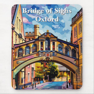 Seufzerbrücke in Oxford Gouache Malerei Mousepad