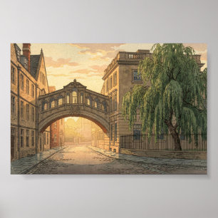 Seufzerbrücke in Oxford University Poster