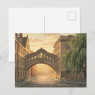 Seufzerbrücke in Oxford University Postkarte