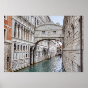 Seufzerbrücke in Venedig Italien Poster