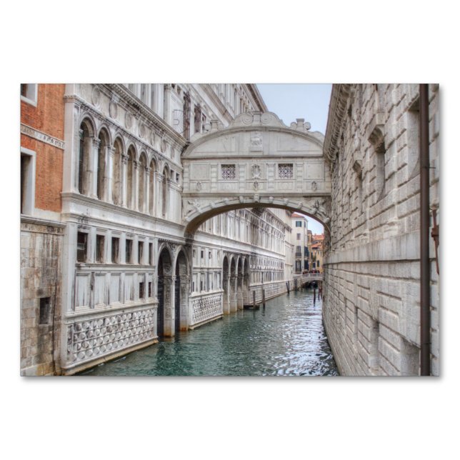 Seufzerbrücke Venedig Italien Tischnummer (Vorderseite)