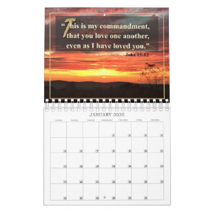 Seulement calendrier inspiré de douze mois de Die
