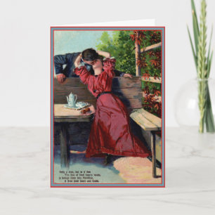 Seulement votre baiser - carte vintage de