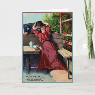 Seulement votre baiser - carte vintage de
