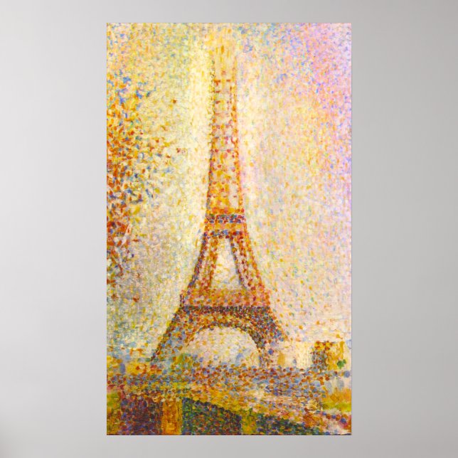 Seurat Eiffel Tower Poster (Vorne)