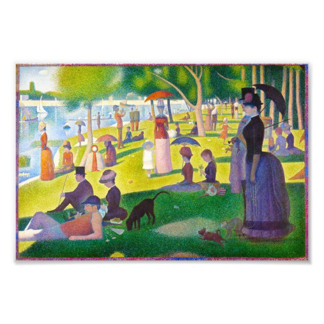 Seurat La Grande Jatte Print Fotodruck (Vorne)