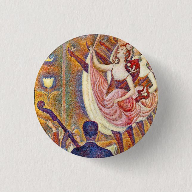 Seurat Le Chahut Button (Vorderseite)