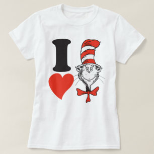 Seuss Valentine Ich höre die Katze im Hut T-Shirt