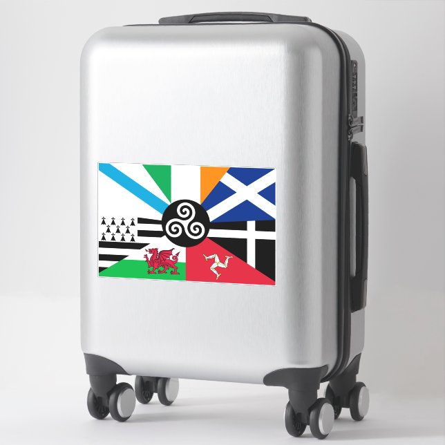 Seven Celtic Nations Aufkleber (Koffer)