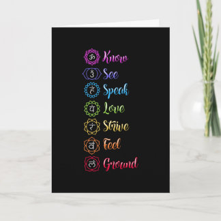 Seven Chakra Om Yoga Karte