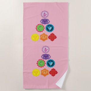 Seven Chakra, Yoga, Strandtuch