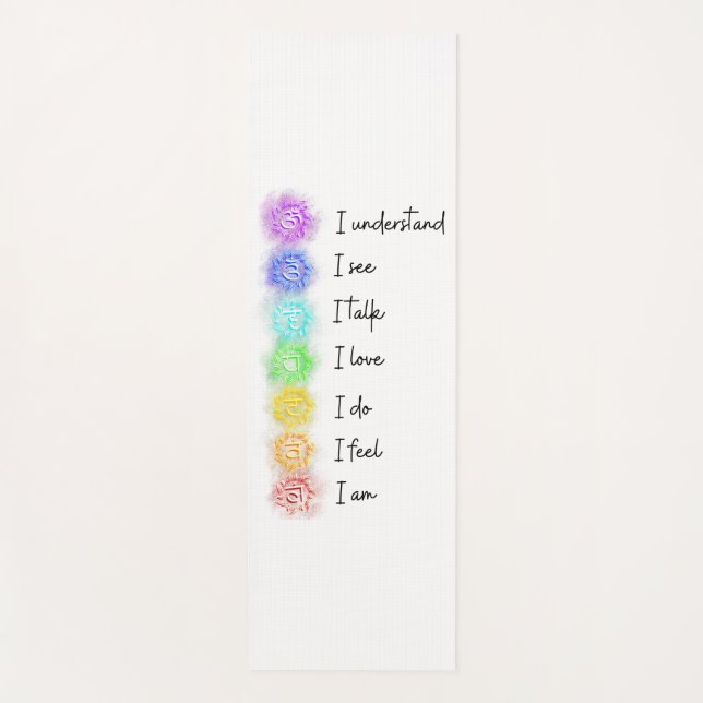 Seven Chakras Yogamatte (Vorderseite)