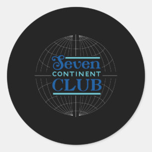 Seven Continental Club Runder Aufkleber