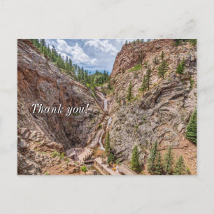 Seven Falls Colorado Danke Postcard Postkarte