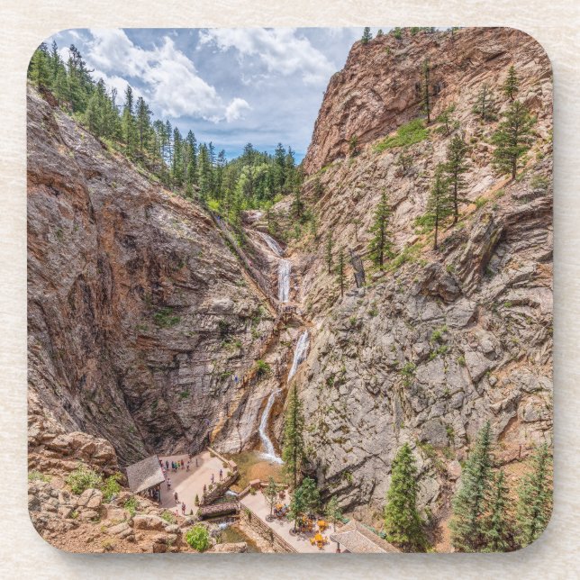 Seven Falls Colorado Getränkeuntersetzer (Vorderseite)