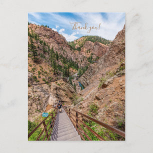 Seven Falls Stairs Looking danke Postcard Postkarte