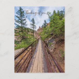 Seven Falls Walkway Bridge denken an U Postkarte