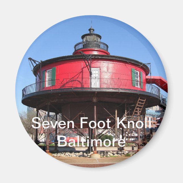 Seven Foot Knoll Lighthouse Magnet (Vorne)