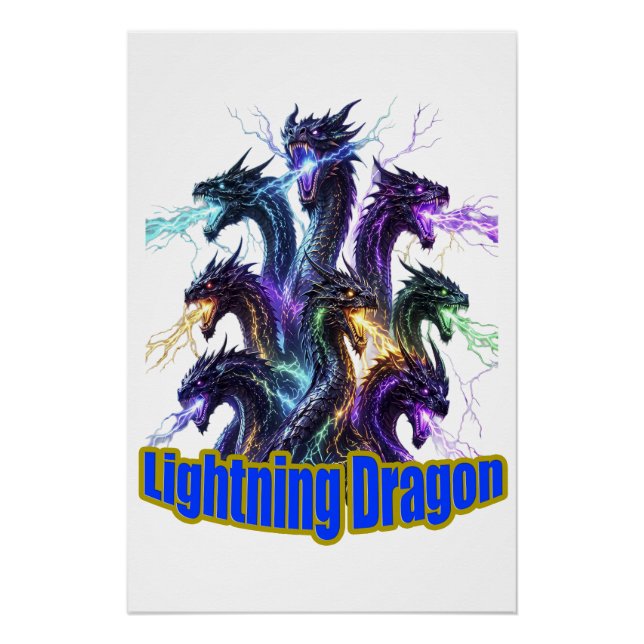 Seven-Headed Lightning Dragon Poster (Vorderseite)