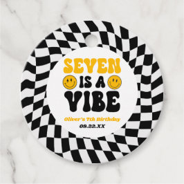 Seven Is A Vibe Retro Seventh 7th Birthday Party Geschenkanhänger