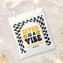 Seven Is A Vibe Retro Seventh 7th Birthday Party Geschenktütchen