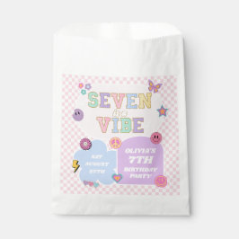 Seven is vibe Preppy Patch 7. Geburtstagsparty Geschenktütchen