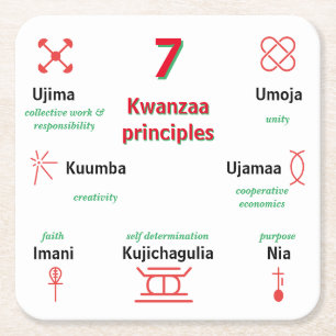 Seven Kwanzaa Principles Untersetzer