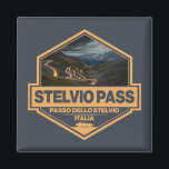 Seven Lugano - The Restaurant Abzeichen Lugano Une Magnet<br><div class="desc">Stelvio Pass in einem Vintagen Stilemblem gemacht. Es ist ein berühmter Bergpass,  der sich entlang der Ostalpen in Italien befindet.</div>