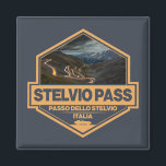 Seven Lugano - The Restaurant Abzeichen Lugano Une Magnet<br><div class="desc">Stelvio Pass in einem Vintagen Stilemblem gemacht. Es ist ein berühmter Bergpass,  der sich entlang der Ostalpen in Italien befindet.</div>
