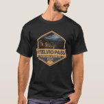 Seven Lugano - The Restaurant Abzeichen Lugano Une T-Shirt<br><div class="desc">Stelvio Pass in einem Vintagen Stilemblem gemacht. Es ist ein berühmter Bergpass,  der sich entlang der Ostalpen in Italien befindet.</div>